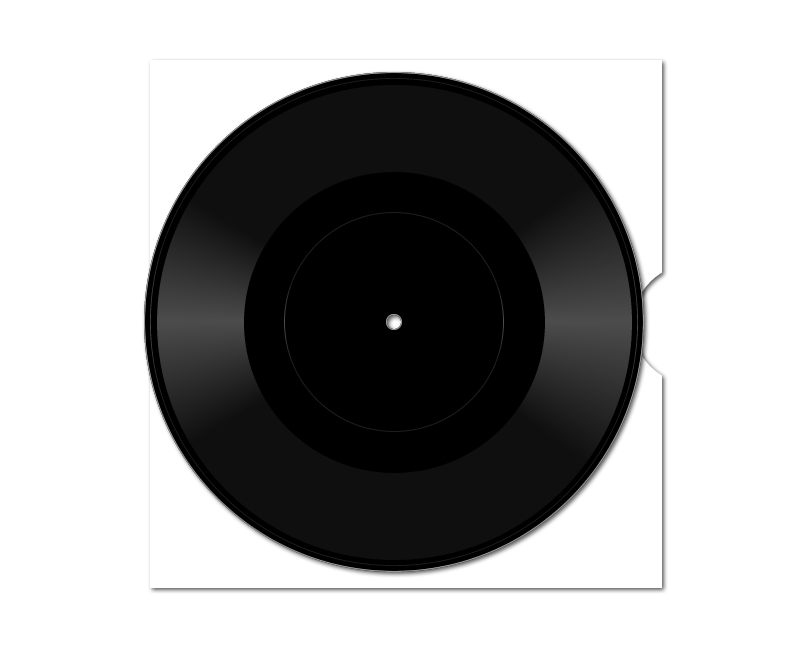 vinyl 10-inch vinyl single dubplate (black) {no label} [on sleeve]